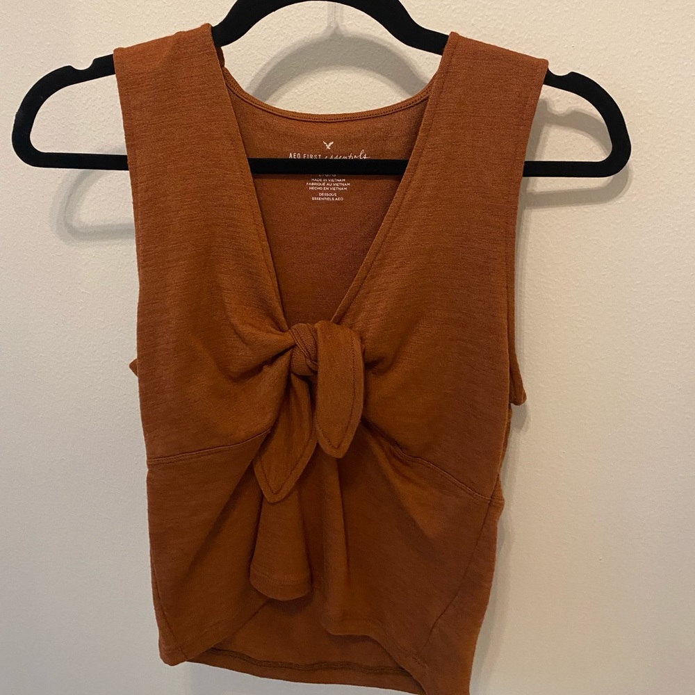 Burnt orange American eagle tank